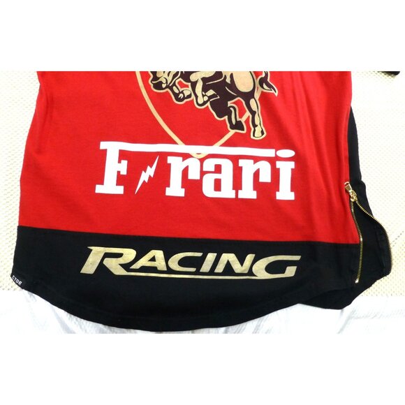 Grand Prix Racing Bull Graphic T-Shirt By Contender XL Red/Black Gold Details Zi - Picture 7 of 11